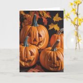 Die Fab Four Punpkins Karte (Gelbe Blume)
