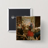 Die Fabel von Arachne oder die Spinner, c.1657 (Öl Button (Vorne & Hinten)