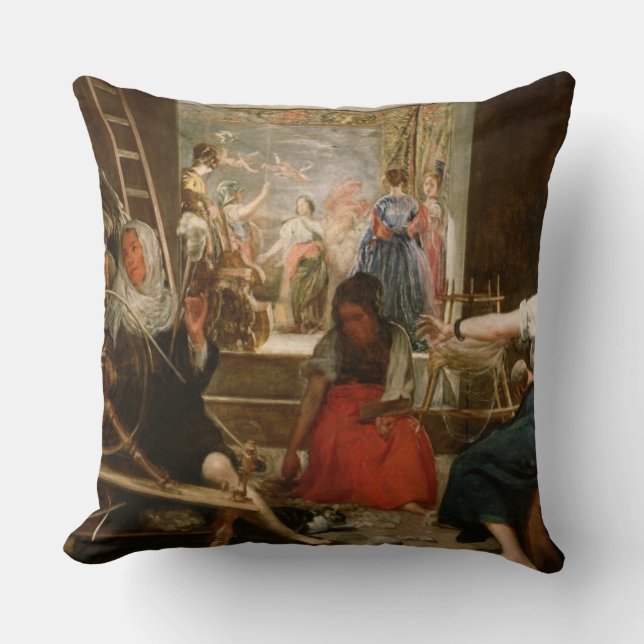 Die Fabel von Arachne oder die Spinner, c.1657 (Öl Kissen (Vorderseite)