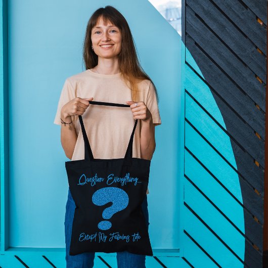 Die fabelhafte Glitzer-Frage Mark Tote Bag Tasche