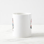 Die fabelhaften 50er Retro Car Girl Graphic Kaffeetasse (Mittel)