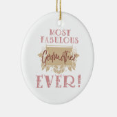 Die fabelhafteste Großmutter der Welt Keramik Ornament (Rechts)