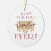 Die fabelhafteste Großmutter der Welt Keramik Ornament (Links)