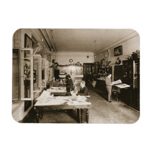 Die faberge-Werkstatt (b/w Foto) Magnet