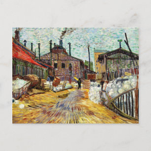 Die Fabrik (1887) von Vincent Van Gogh Postkarte
