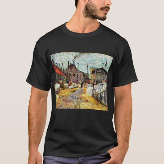 Die Fabrik (1887) von Vincent Van Gogh T-Shirt (Vorderseite)