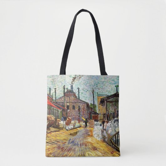 Die Fabrik (1887) von Vincent Van Gogh Tasche (Vorderseite)