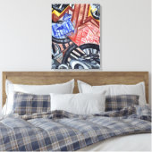 Die Fabrik und die Brücke Leinwanddruck (Insitu (Schlafzimmer))