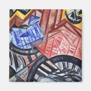 Die Fabrik und die Brücke Magnet