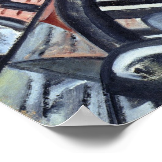 Die Fabrik und die Brücke Poster (Ecke)