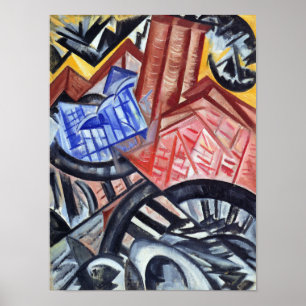 Die Fabrik und die Brücke Poster