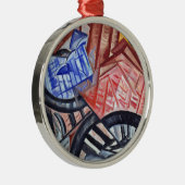 Die Fabrik und die Brücke Silbernes Ornament (Rechts)