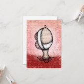 Die Facelift-Grußkarte Karte (Vorderseite/Rückseite Beispiel)