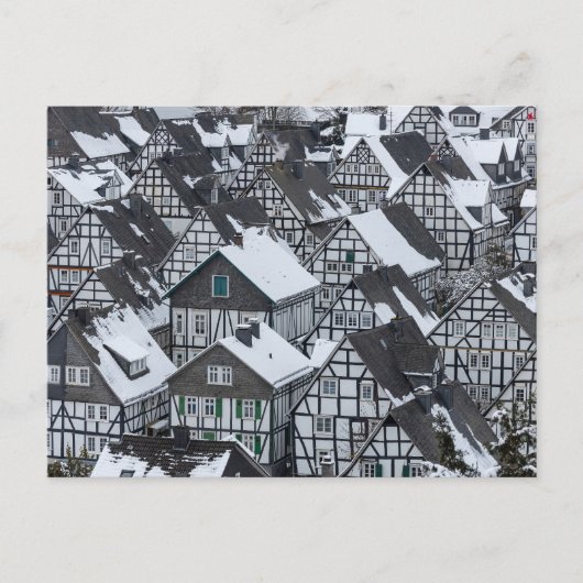 Die Fachwerkhäuser von Freudenberg im Siegerland Postkarte (Vorderseite)