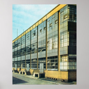 Die fagus-Schuh-Fabrik, entworfen von Walter Poster