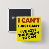 Die Fähigkeit zum Funny Button Abzeichen Button ve (Vorne & Hinten)