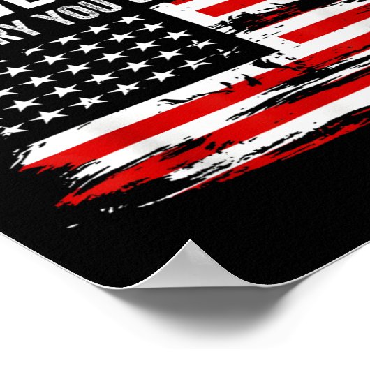 Die Fahne 4. Juli unterstützt das Land, in dem Sie Poster (Ecke)