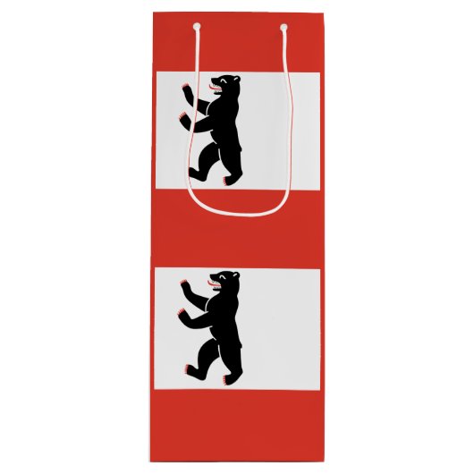 Die Fahne der Berliner Weinbeutel Geschenktüte Für Weinflaschen (Vorderseite)