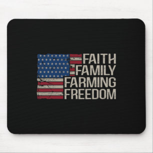 Die Fahne der Familie Farm Freedom American Flag 4 Mousepad