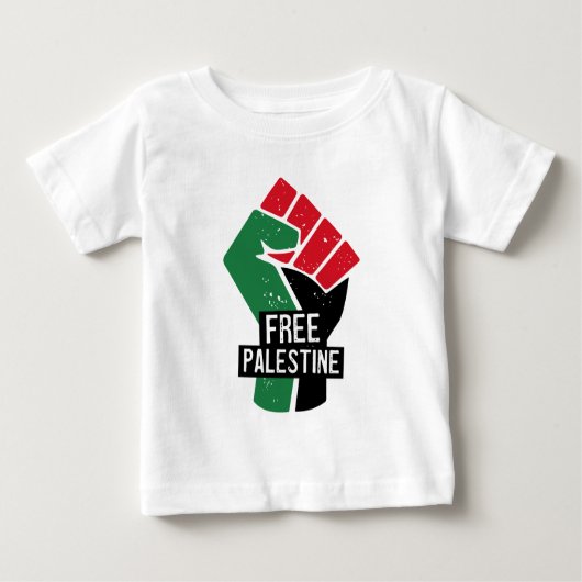 Die Fahne des freien Palästinas Baby T-shirt (Vorderseite)