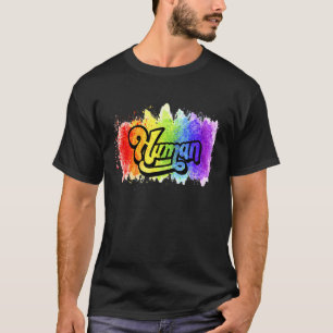 Die Fahne des menschlichen LGBTQ Stolz Albergo Gle T-Shirt