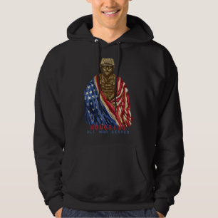 Die Fahne des US-Veteranen Patriot Usa ehrt alle,  Hoodie