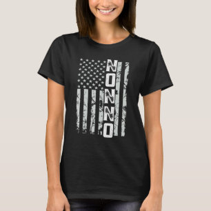 Die Fahne des Vaters von Nonno America Funny Itali T-Shirt