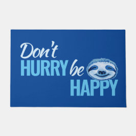 Die Fahne muss nicht in fröhlichen Blautönen stehe Fußmatte