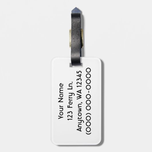 Die Fähre Gepäckanhänger (Rückseite vertikal)