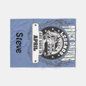 Die Fahrerlegende sind im April Geboren, Name hinz Fleecedecke (Vorderseite (Horizontal))