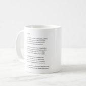 Die Fahrrad-Tasse Kaffeetasse (Vorderseite Links)