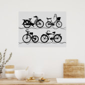 Die Fahrräder Poster (Küche)