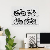 Die Fahrräder Poster (Heimbüro)