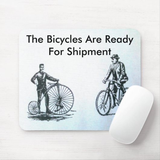 Die Fahrräder sind zum Versand bereit Mousepad (Mit Mouse)