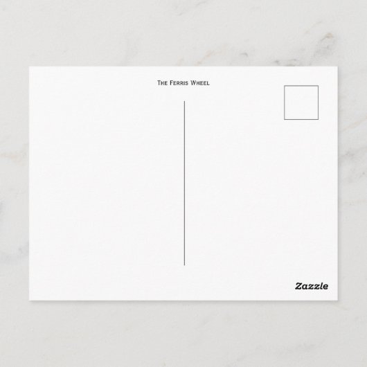 Die Fahrradpostkarte Postkarte (Rückseite)