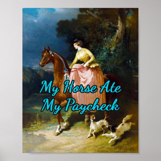 Die Fahrt von Alfred De Dreux Poster (Vorne)