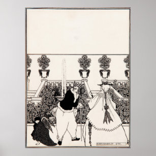 "Die Fahrt von Cupid aus dem Garten" Poster