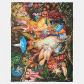 DIE FAIRIEN BELIEBTEN VORITEN-verzaubertes Holz Fleecedecke (Vorderseite)