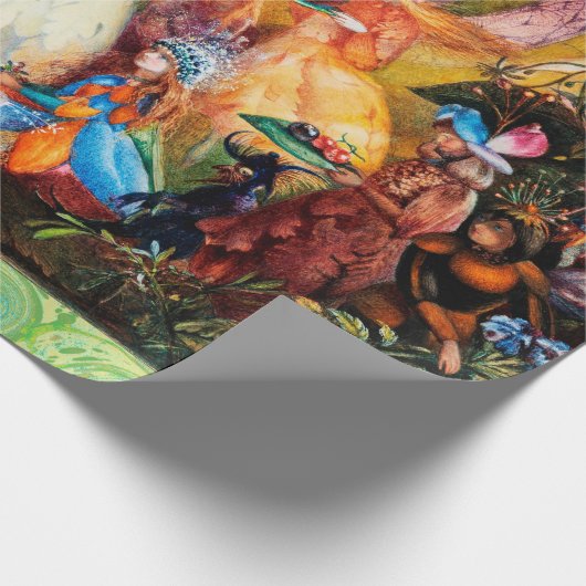 DIE FAIRIEN BELIEBTEN VORITEN-Zauberwald-Wrappin Geschenkpapier (Ecke)