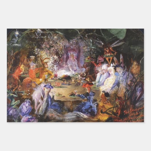 DIE FAIRIEN LIEBLINGSGEBIET , Zauberwald Fairy Geschenkpapier Set (Vorderseite 3)