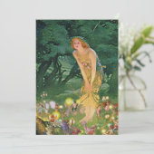 Die Fairies im Mondschein Einladung (Stehend Vorderseite)