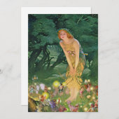 Die Fairies im Mondschein Einladung (Vorne/Hinten)