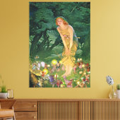 Die Fairies im Mondschein Leinwanddruck (Insitu (Wohnzimmer))