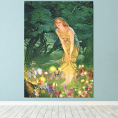 Die Fairies im Mondschein Leinwanddruck (Insitu (Holzboden))