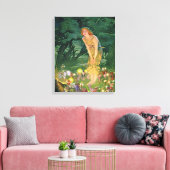 Die Fairies im Mondschein Leinwanddruck (Insitu (Wohnzimmer))