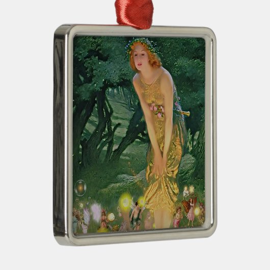 Die Fairies im Mondschein Ornament Aus Metall (Rechts)