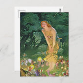Die Fairies im Mondschein Postkarte (Vorne/Hinten)
