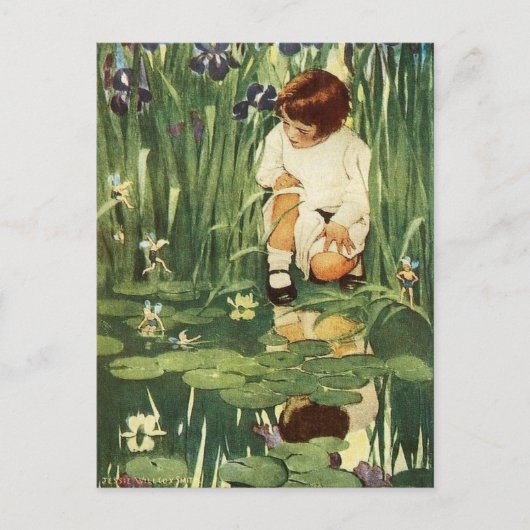 Die Fairies Picnic Postkarte (Vorderseite)