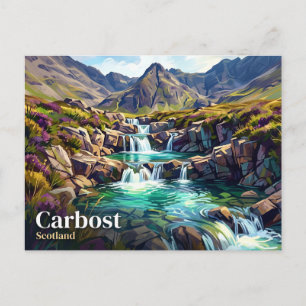 Die Fairy Pools Schottland Postkarte