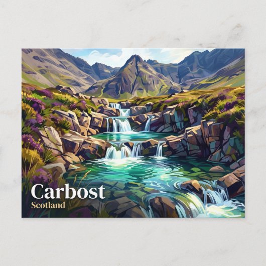 Die Fairy Pools Schottland Postkarte (Vorderseite)